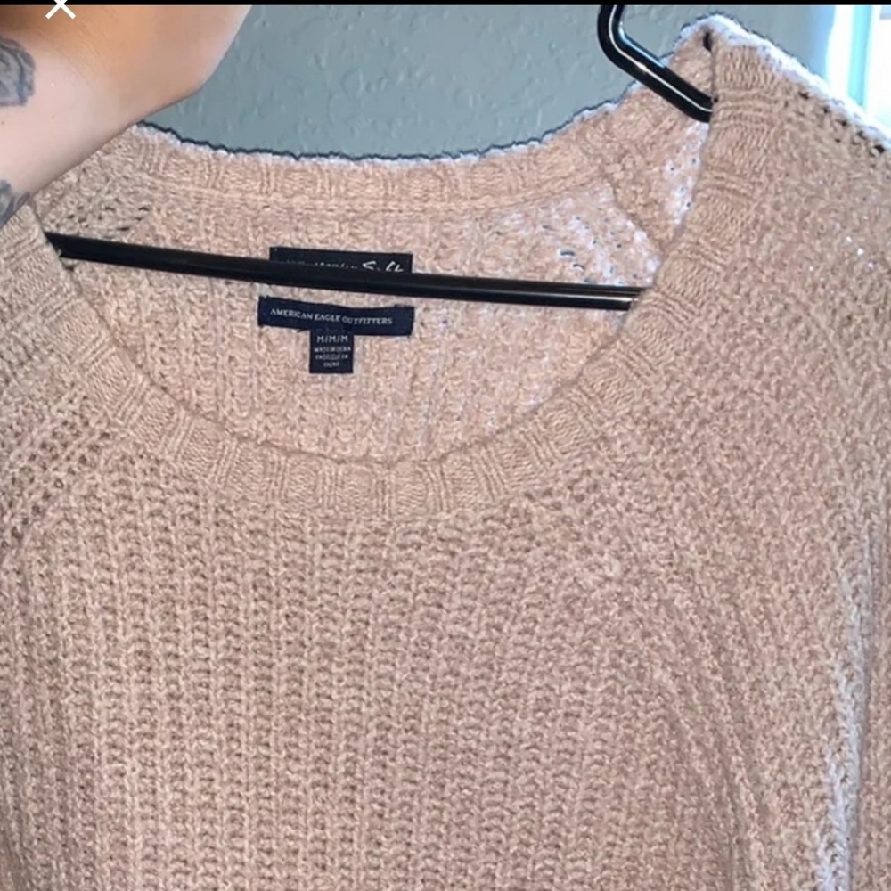 American outfitters baby pink sweater